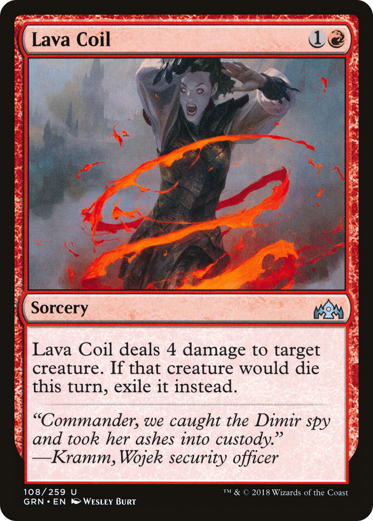 Lava Coil (GRN-108) - Guilds of Ravnica Foil