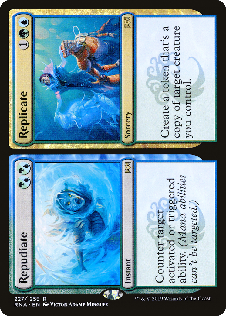 Repudiate // Replicate (RNA-227) - Ravnica Allegiance Foil