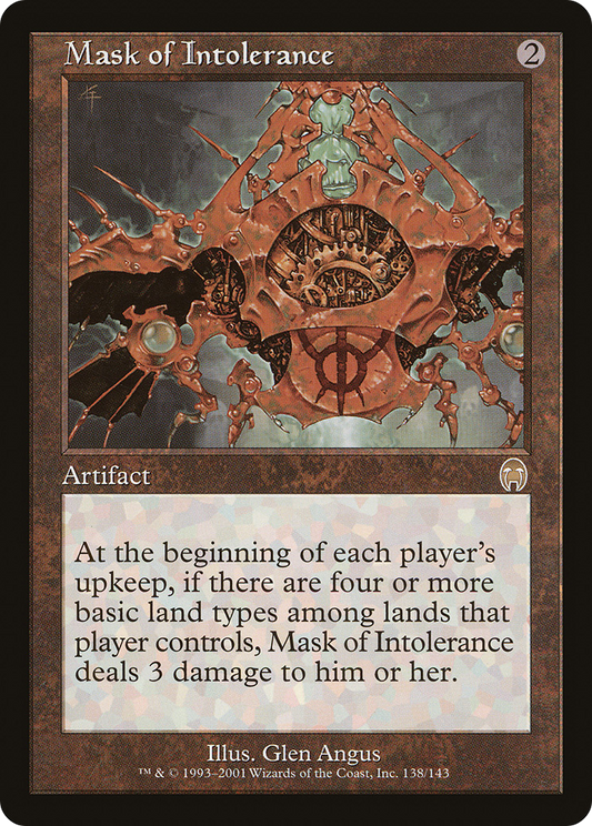 Mask of Intolerance (APC-138) - Apocalypse Foil