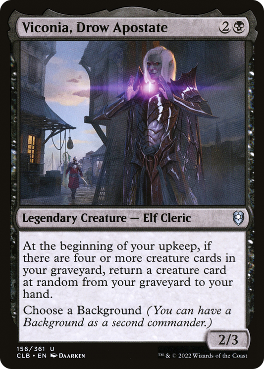 Viconia, Drow Apostate (CLB-156) - Commander Legends: Battle for Baldur's Gate Foil