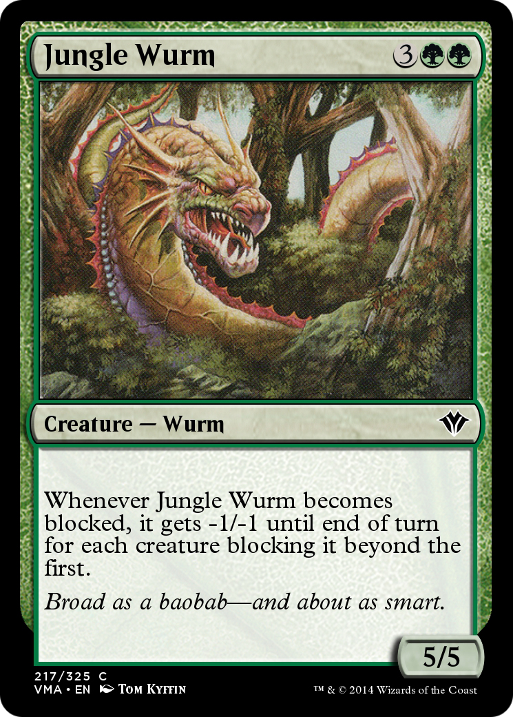 Jungle Wurm (VMA-217) - Vintage Masters Foil