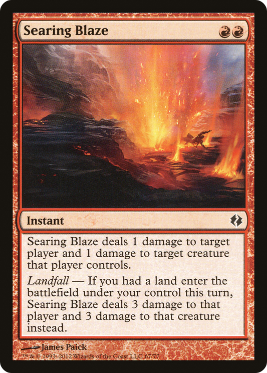 Searing Blaze (DDI-067) - Duel Decks: Venser vs. Koth