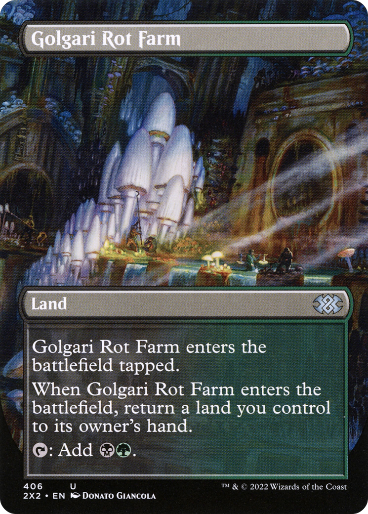 Golgari Rot Farm (2X2-406) - Double Masters 2022 (Borderless) Foil