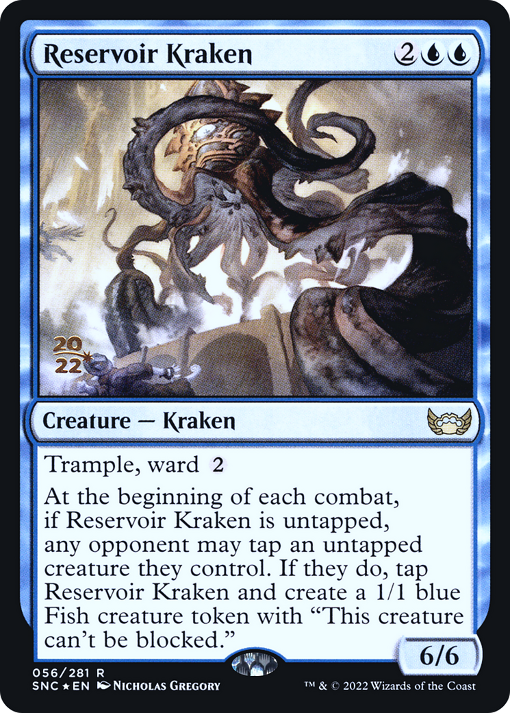 Reservoir Kraken (PSNC-56S) - Streets of New Capenna Promos Foil