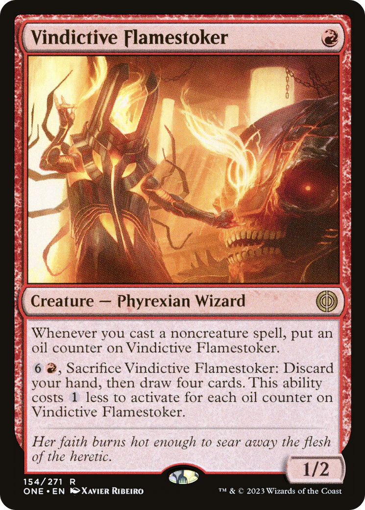 Vindictive Flamestoker (ONE-154) - Phyrexia: All Will Be One Foil