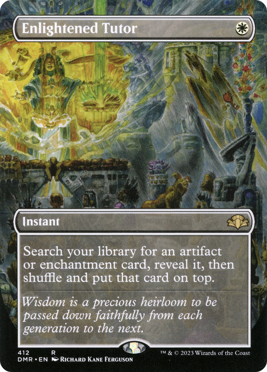 Enlightened Tutor (Borderless) (DMR-412) - Dominaria Remastered (Borderless) Foil