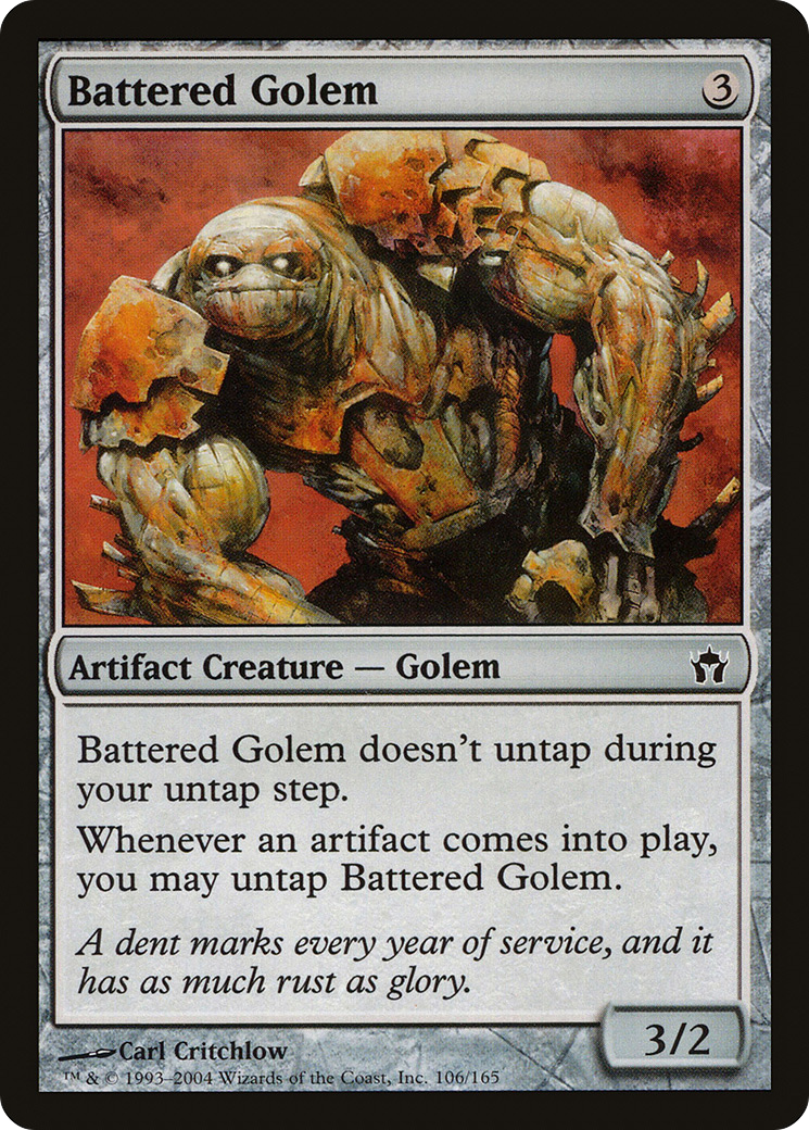 Battered Golem (5DN-106) - Fifth Dawn Foil