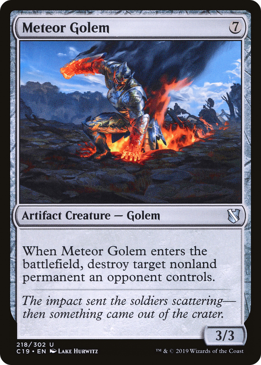 Meteor Golem (C19-218) - Commander 2019