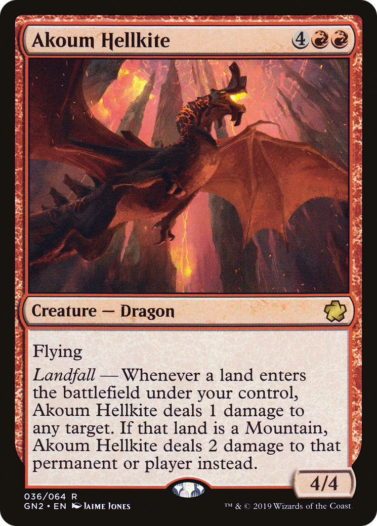 Akoum Hellkite (GN2-036) - Game Night 2019