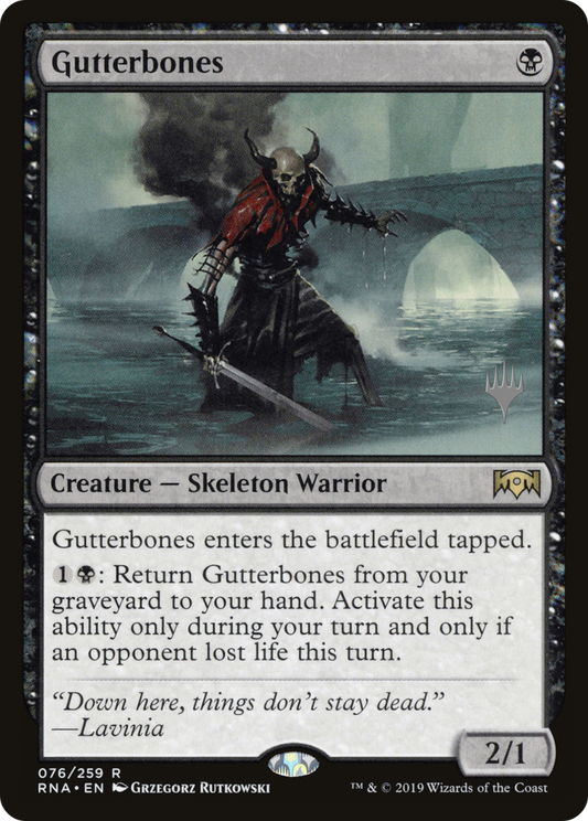 Gutterbones (PRNA-76P) - Ravnica Allegiance Promos