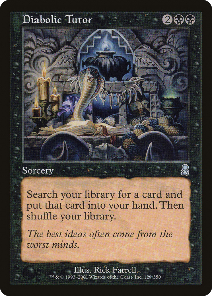 Diabolic Tutor (ODY-129) - Odyssey Foil