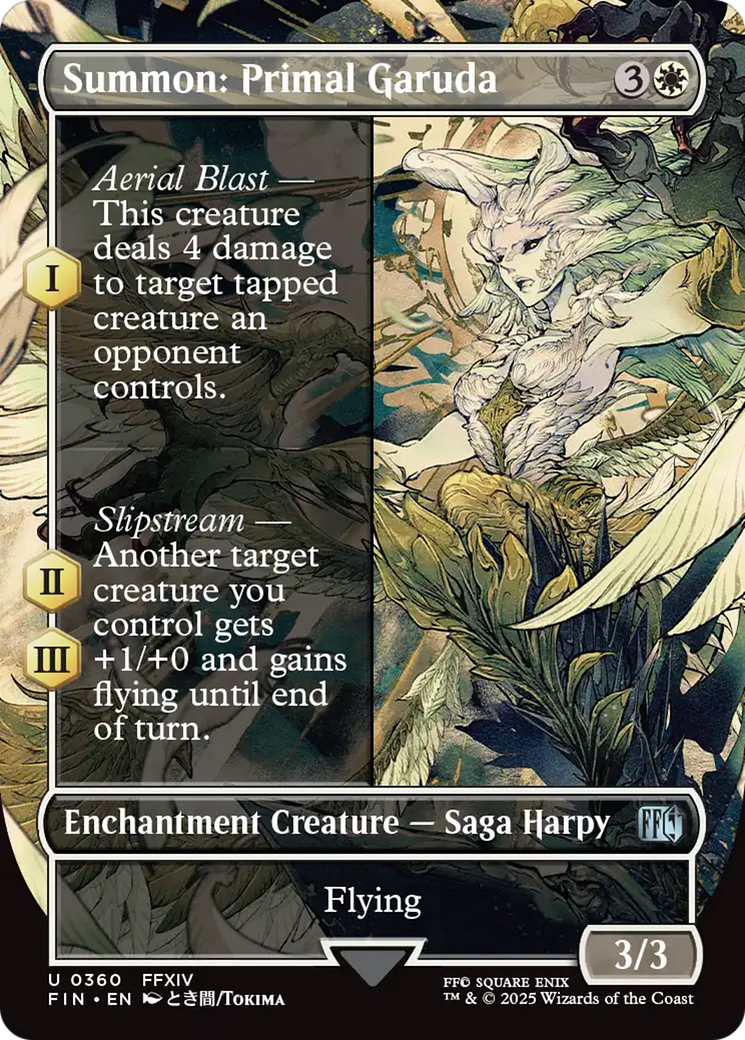 Summon: Primal Garuda (Borderless) (FIN-360) - FINAL FANTASY (Borderless) Foil