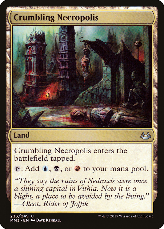 Crumbling Necropolis (MM3-233) - Modern Masters 2017 Foil
