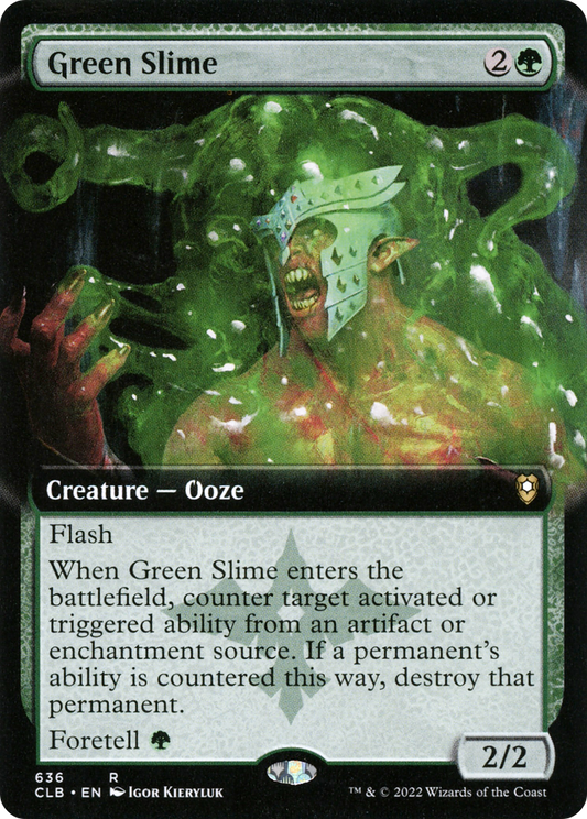 Green Slime (CLB-636) - Commander Legends: Battle for Baldur's Gate: (Extended Art)