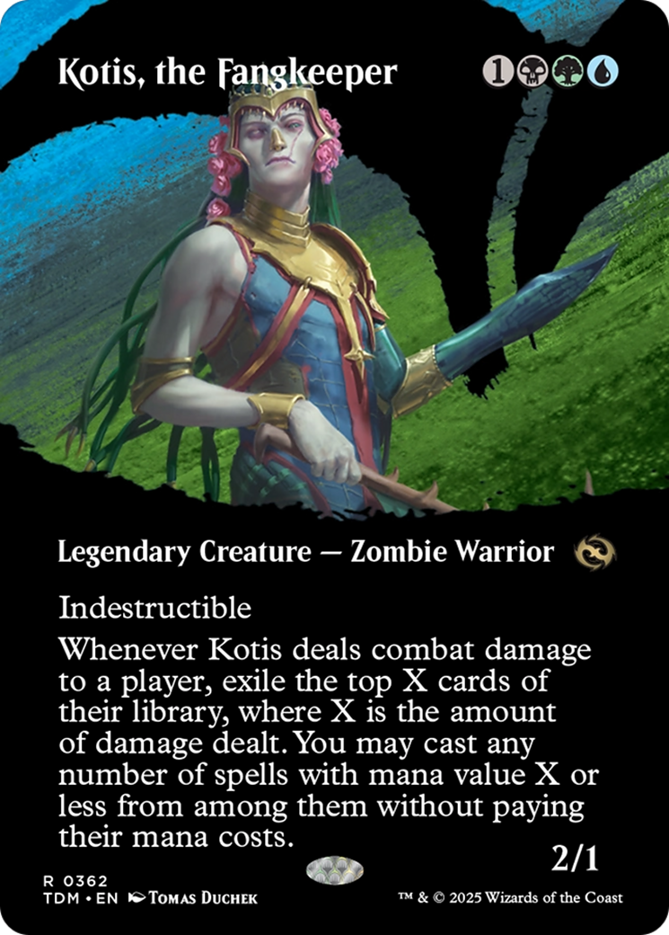 Kotis, the Fangkeeper (Borderless) (TDM-362) - Tarkir: Dragonstorm: (Showcase) (Borderless)