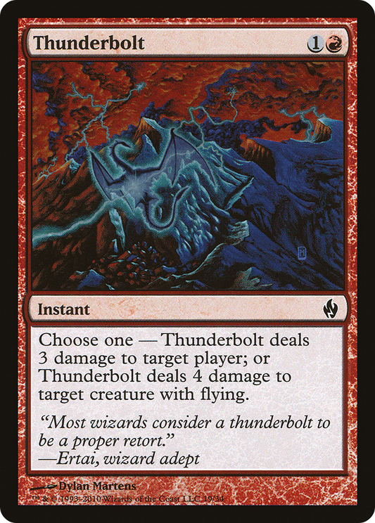 Thunderbolt (PD2-019) - Premium Deck Series: Fire and Lightning Foil