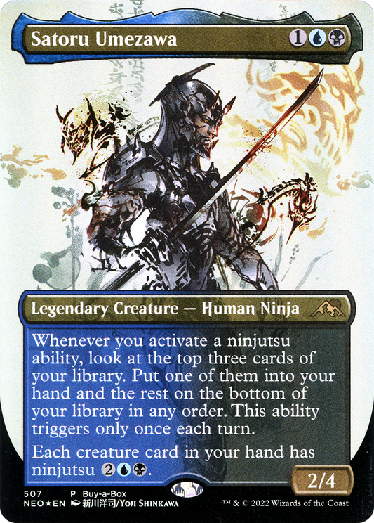 Satoru Umezawa (NEO-507) - Kamigawa: Neon Dynasty (Borderless) Foil