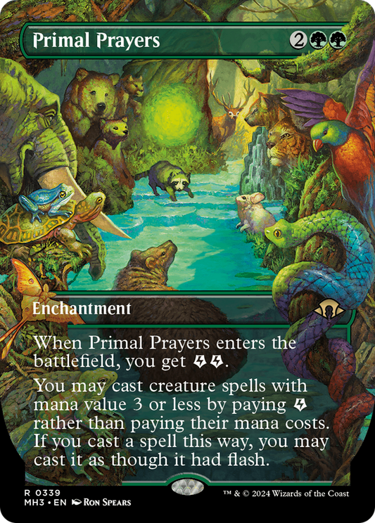 Primal Prayers (Borderless) (MH3-339) - Modern Horizons 3 (Borderless)