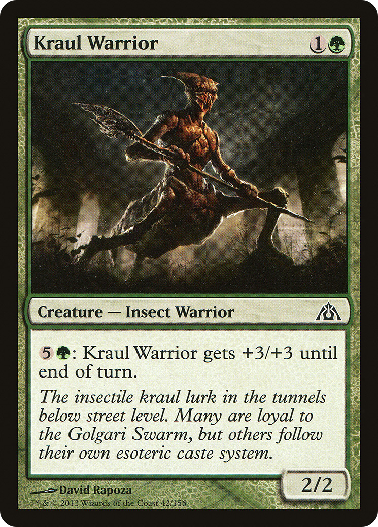 Kraul Warrior (DGM-042) - Dragon's Maze Foil