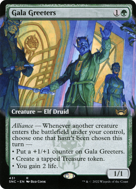 Gala Greeters (Extended Art) (SNC-431) - Streets of New Capenna: (Extended Art) Foil