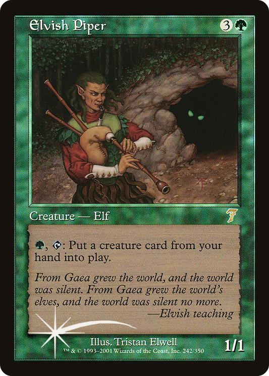 Elvish Piper (7ED-242★) - Seventh Edition Foil