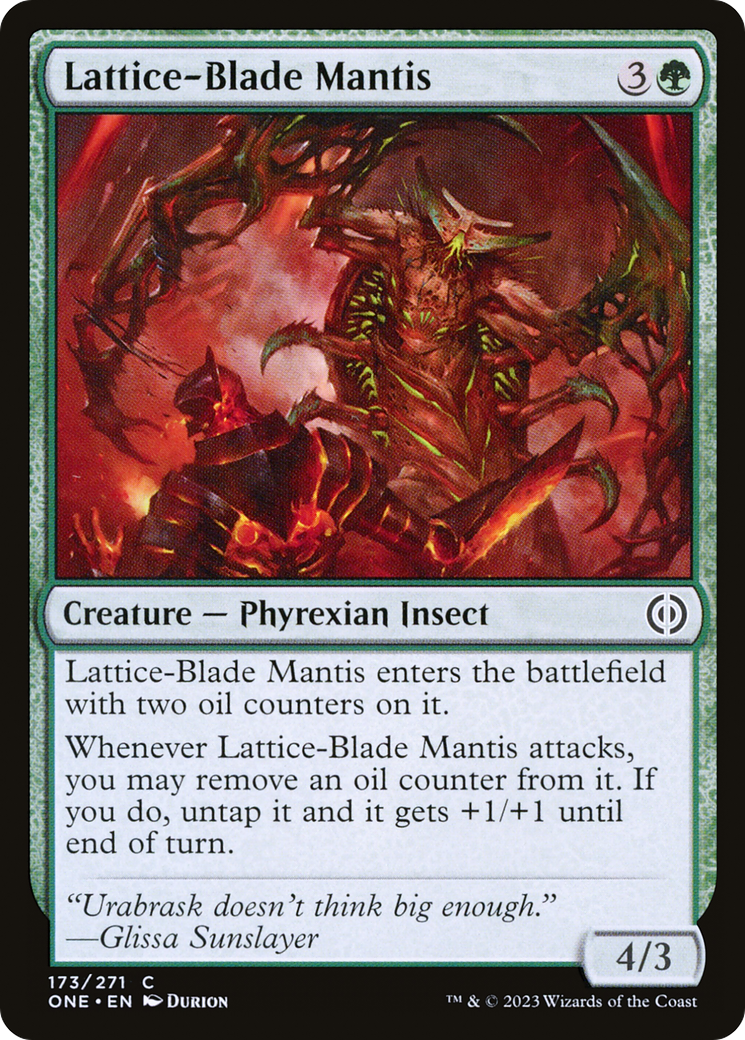 Lattice-Blade Mantis (ONE-173) - Phyrexia: All Will Be One Foil