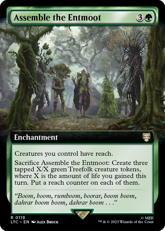 Assemble the Entmoot (Extended Art) (LTC-119) - Tales of Middle-earth Commander: (Extended Art) Foil