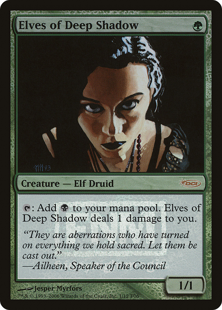 Elves of Deep Shadow (F06-001) - Friday Night Magic 2006 Foil