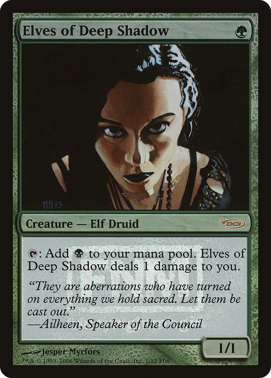 Elves of Deep Shadow (F06-001) - Friday Night Magic 2006 Foil