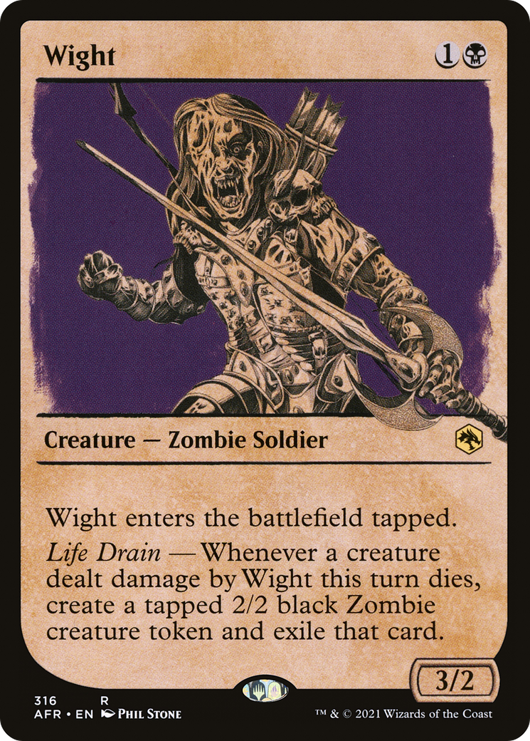 Wight  (AFR-316) - Adventures in the Forgotten Realms: (Showcase) Foil
