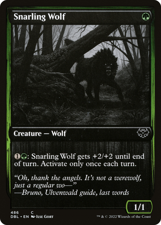 Snarling Wolf (DBL-486) - Innistrad: Double Feature