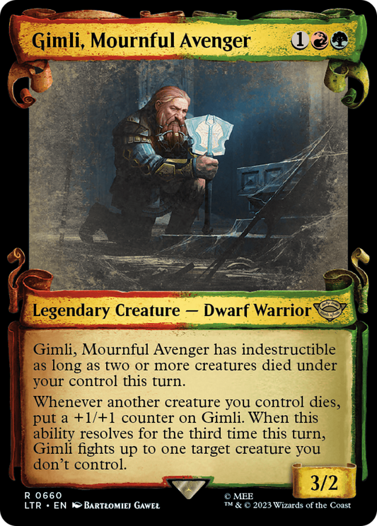 Gimli, Mournful Avenger (LTR-660) - The Lord of the Rings: Tales of Middle-earth: (Showcase) Foil