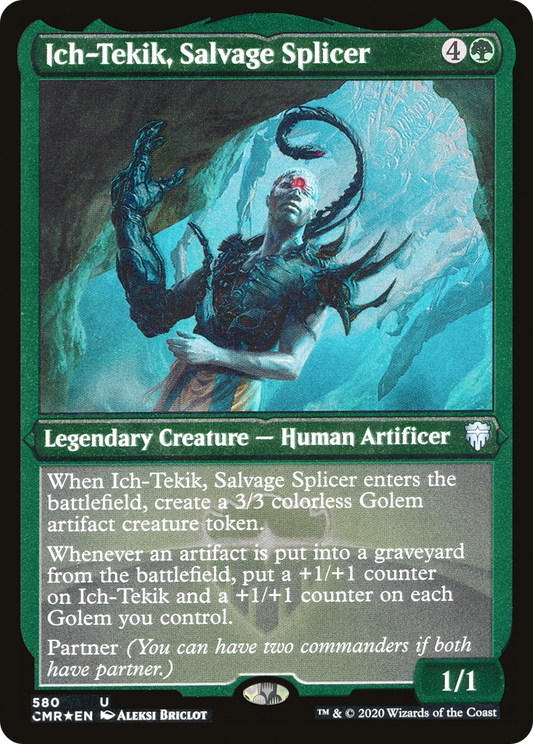 Ich-Tekik, Salvage Splicer (CMR-580) - Commander Legends Etched Foil