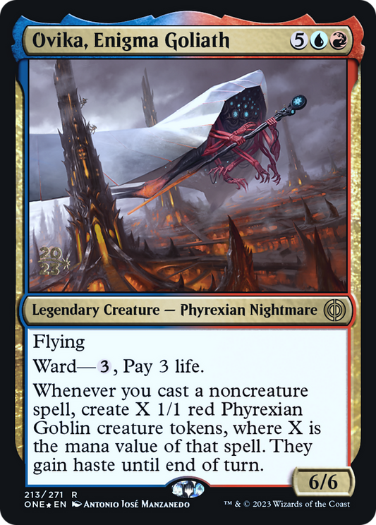 Ovika, Enigma Goliath (PONE-213S) - Phyrexia: All Will Be One Promos Foil