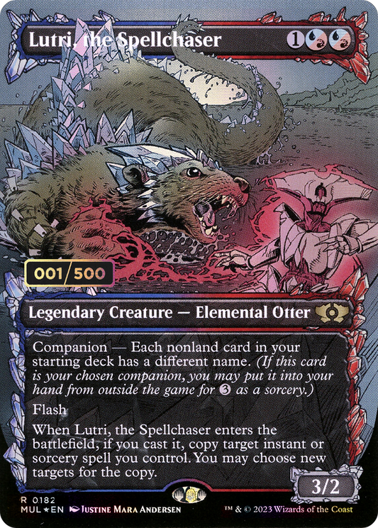 Lutri, the Spellchaser (MUL-182Z) - Multiverse Legends: (Showcase) (Borderless) Foil