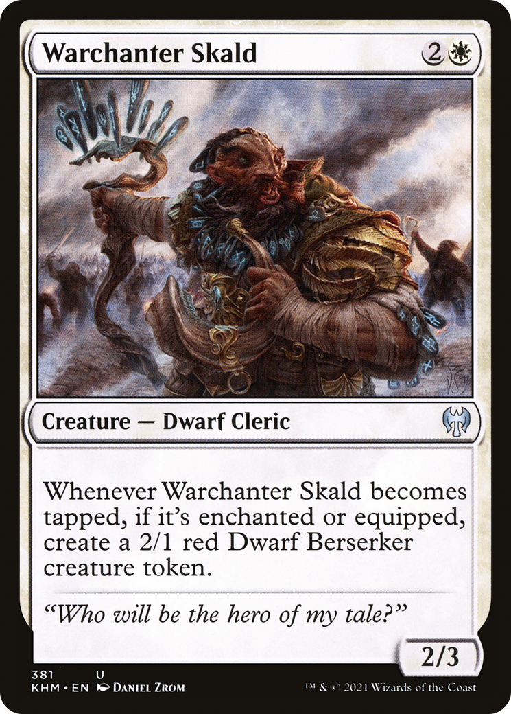 Warchanter Skald (KHM-381) - Kaldheim Foil