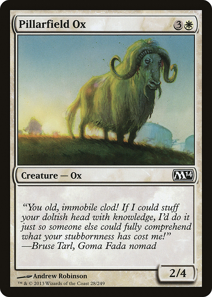 Pillarfield Ox (M14-028) - Magic 2014 Foil