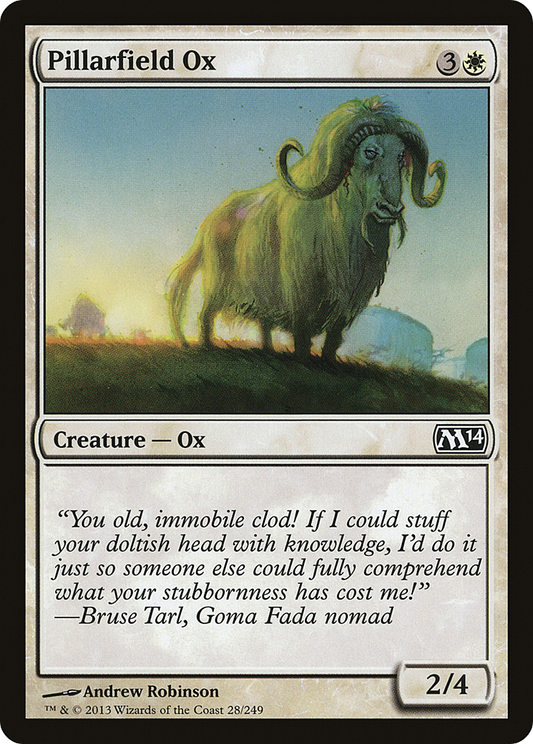 Pillarfield Ox (M14-028) - Magic 2014 Foil