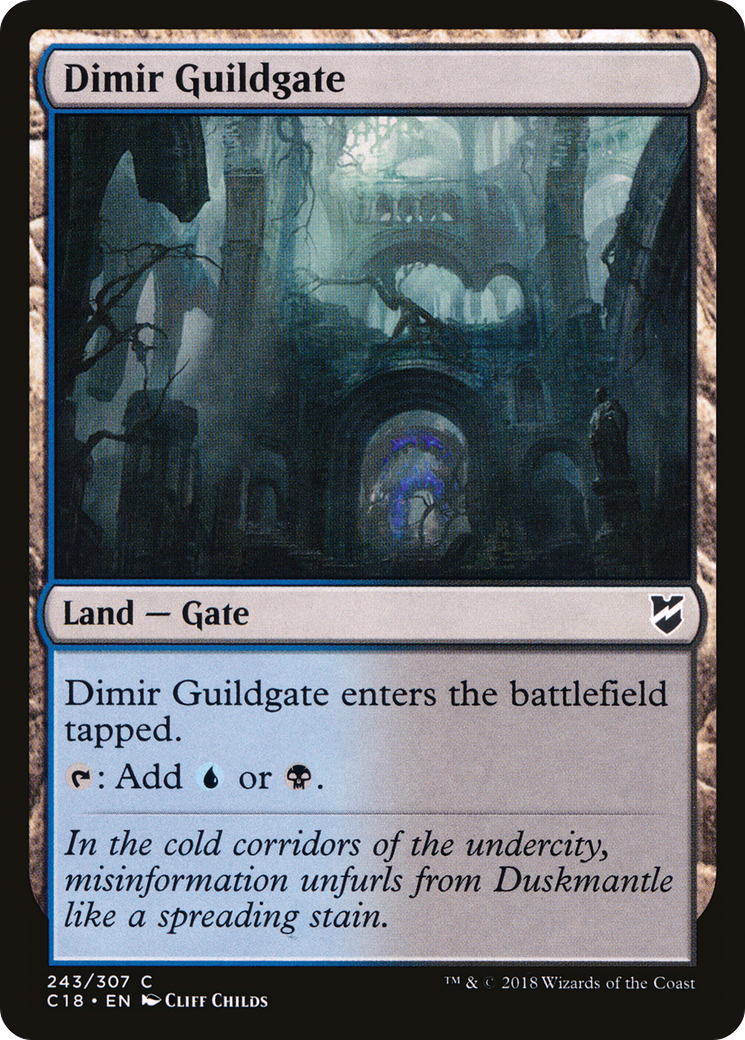 Dimir Guildgate (C18-243) - Commander 2018