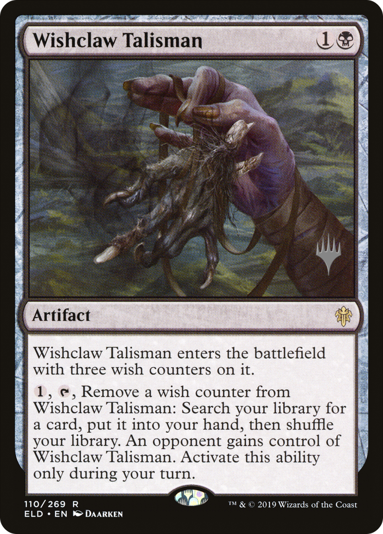 Wishclaw Talisman (PPELD-110P) - Throne of Eldraine Promos (Promo Pack)