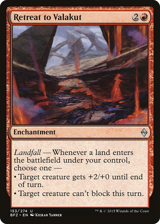 Retreat to Valakut (BFZ-153) - Battle for Zendikar
