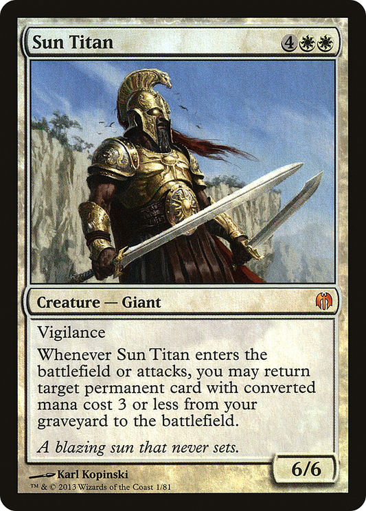 Sun Titan (DDL-001) - Duel Decks: Heroes vs. Monsters Foil