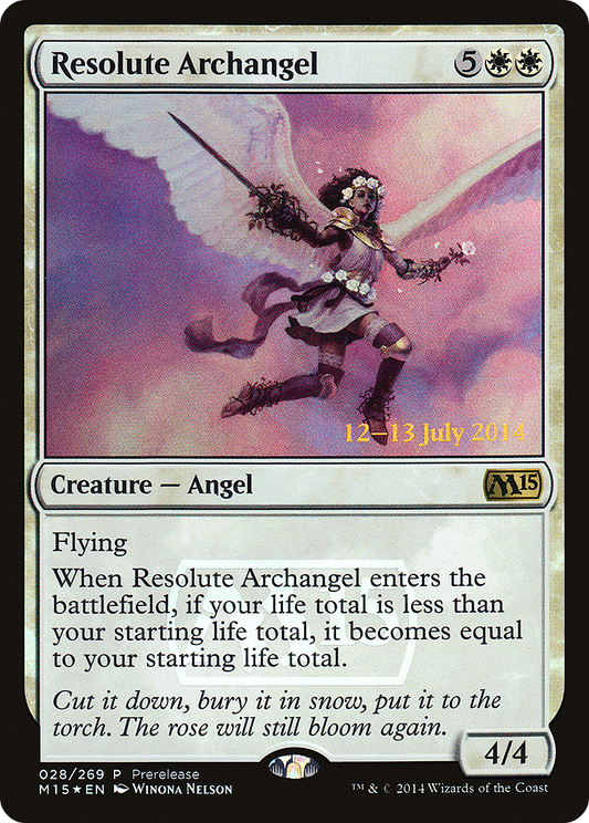 Resolute Archangel (PM15-028) - Magic 2015 Promos Foil