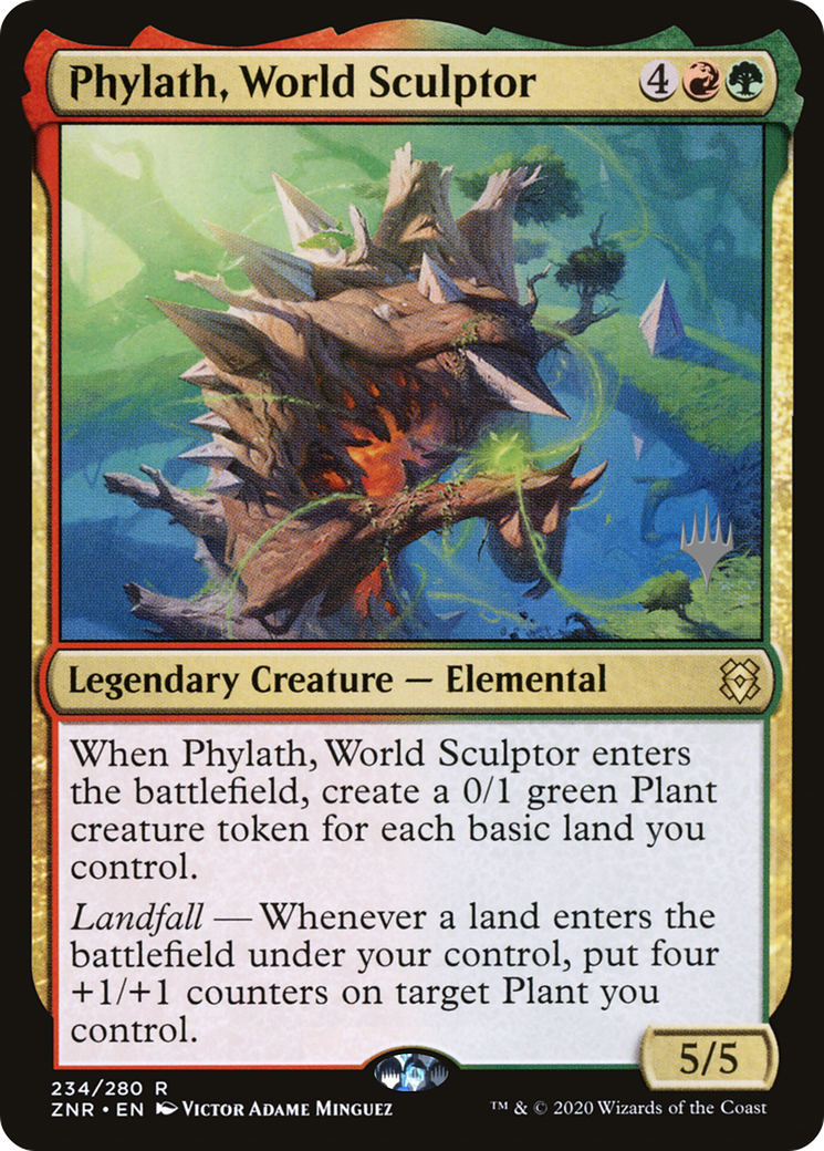 Phylath, World Sculptor (PPZNR-234) - Zendikar Rising Promos Foil (Promo Pack)