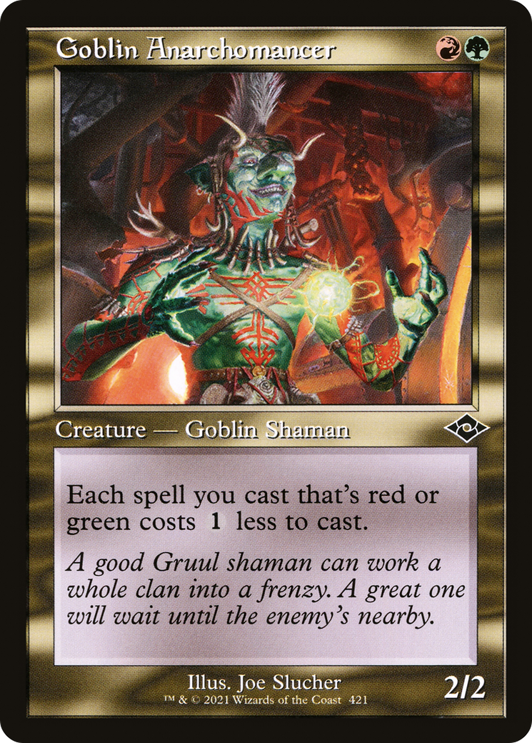 Goblin Anarchomancer (MH2-421) - Modern Horizons 2 Etched Foil