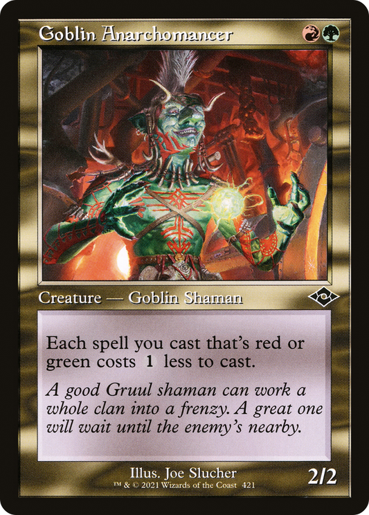 Goblin Anarchomancer (MH2-421) - Modern Horizons 2 Etched Foil