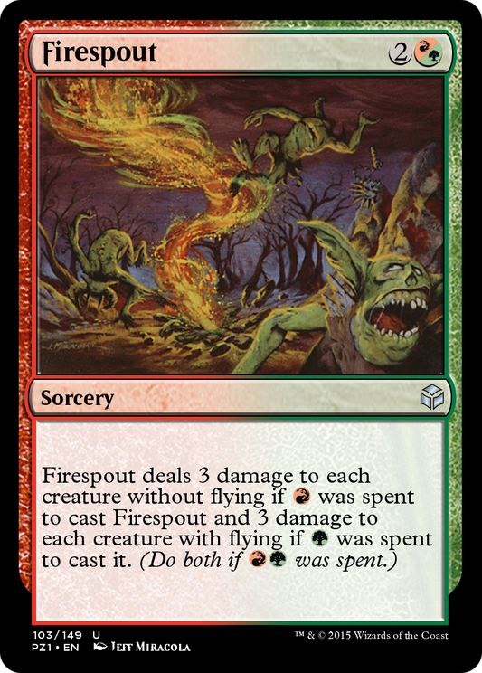 Firespout (PZ1-103) - Legendary Cube Prize Pack Foil