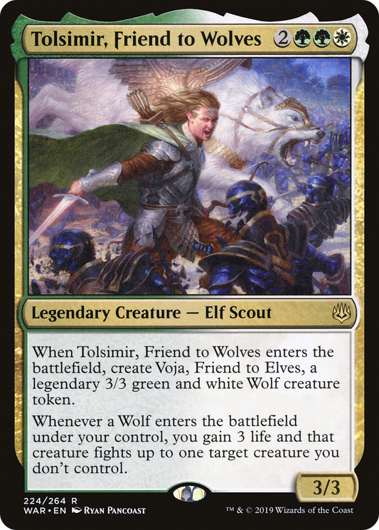 Tolsimir, Friend to Wolves (WAR-224) - War of the Spark Foil