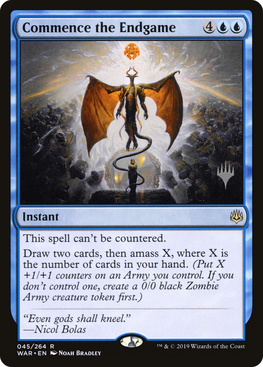 Commence the Endgame (PWAR-45P) - War of the Spark Promos Foil