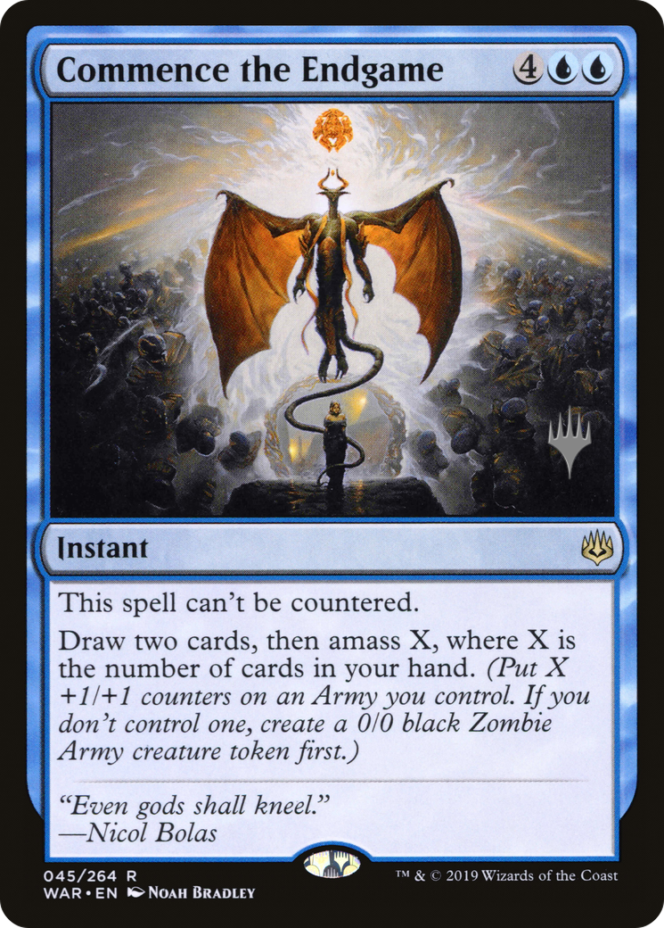 Commence the Endgame (PWAR-45P) - War of the Spark Promos Foil